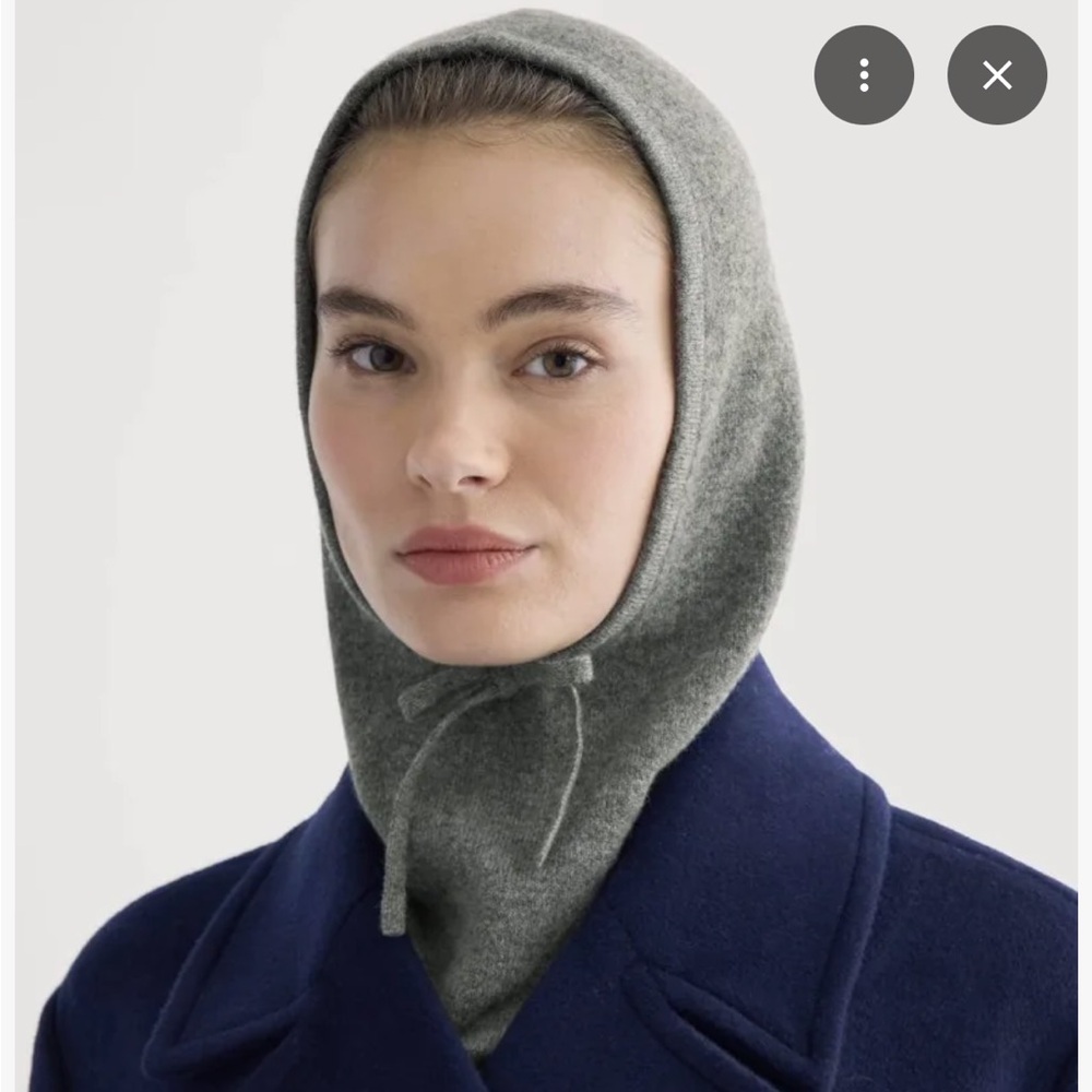 Cashmere Gray Balaclava Hood